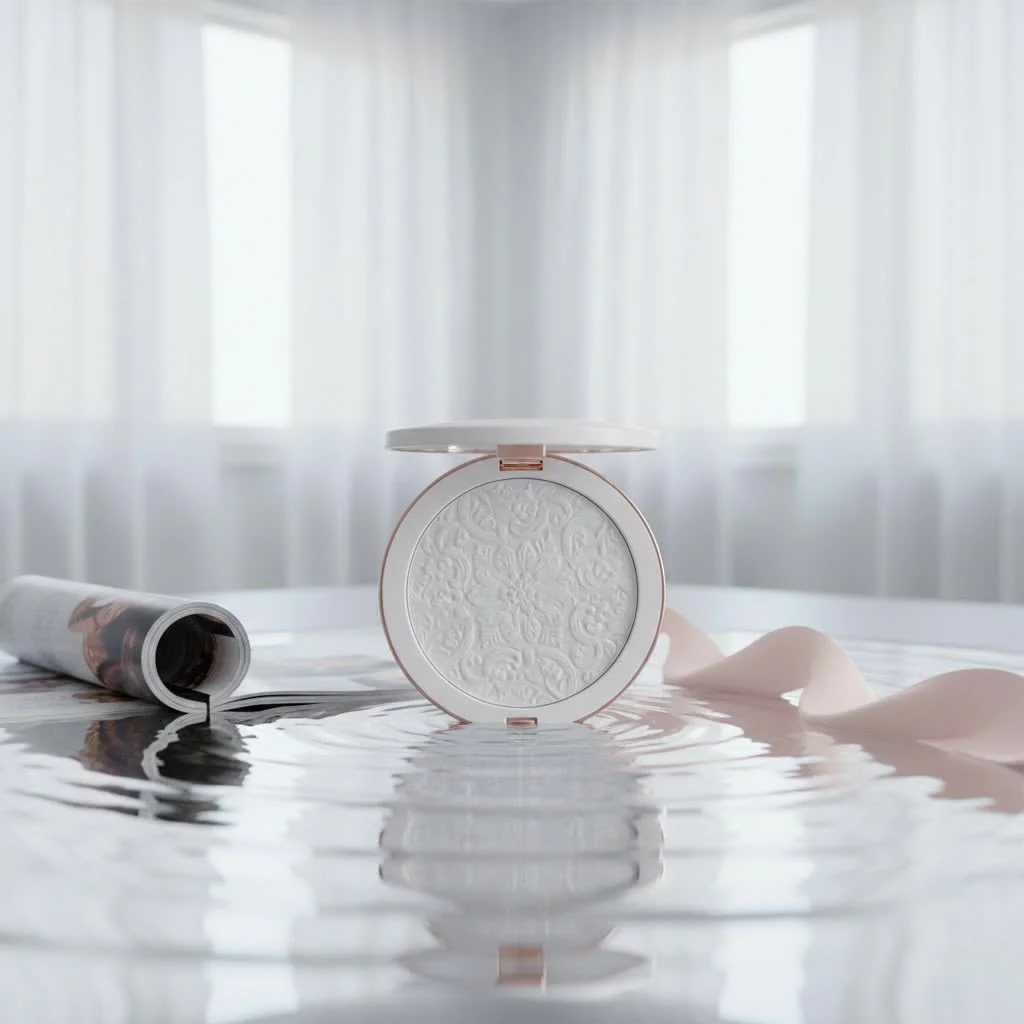 Maybelline Fit Me Face Powder compact and brush