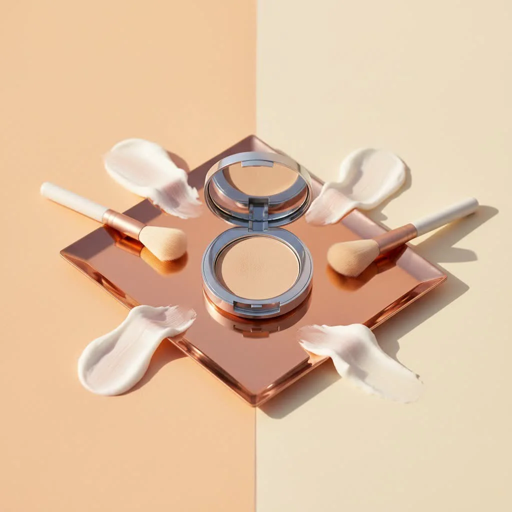 Clinique Double Face Powder compact and sponge applicator